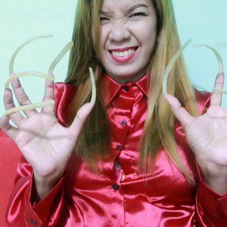 Scratching my cupid bow's dimple